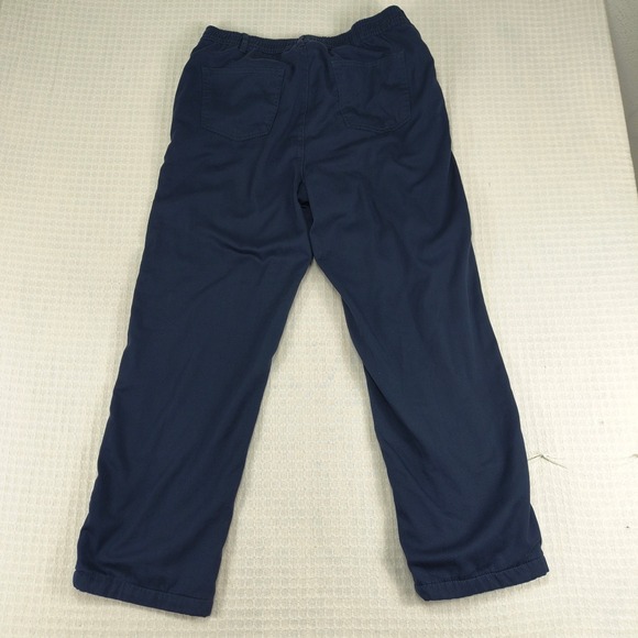 Habands Ice House Jeans Mens 36X30 M Flannel Lined Navy Blue Straight Fit Pants - Picture 3 of 16